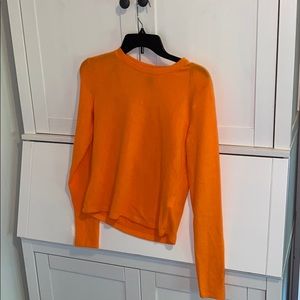 orange sweater shirt